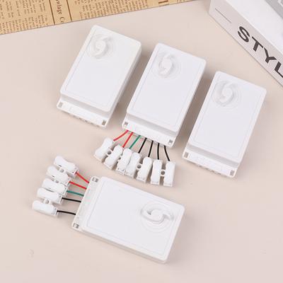 Led String Dimmer Ek-04 2/4-Way 8 Function Knob/Solder-Free Type Push Button Type Light Adjustment Controller
