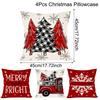 45*45 Christmas Cushion Cover Pillowcase Merry Christmas Decoration Cushion Pillow Cases Home Xmas Gifts Pillow Covers