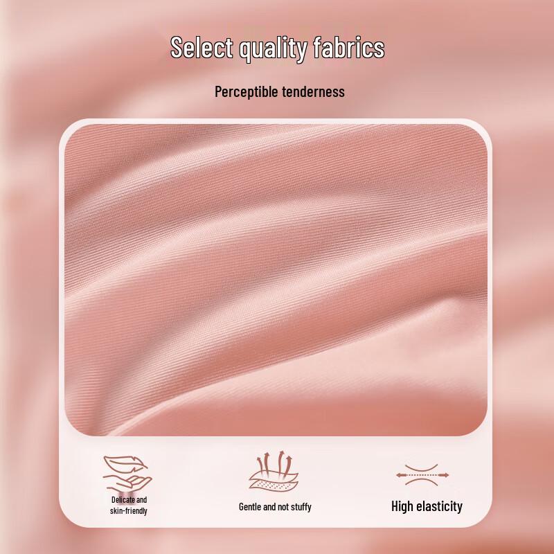 Manni Fen Women's Seamless Lace Mid-Low Rise Breathable Cotton Briefs