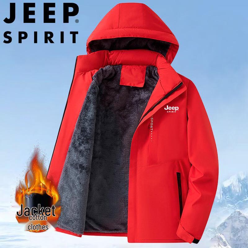 JEEP SPIRIT Men's Winter Fleece-Lined Thermal Jacket