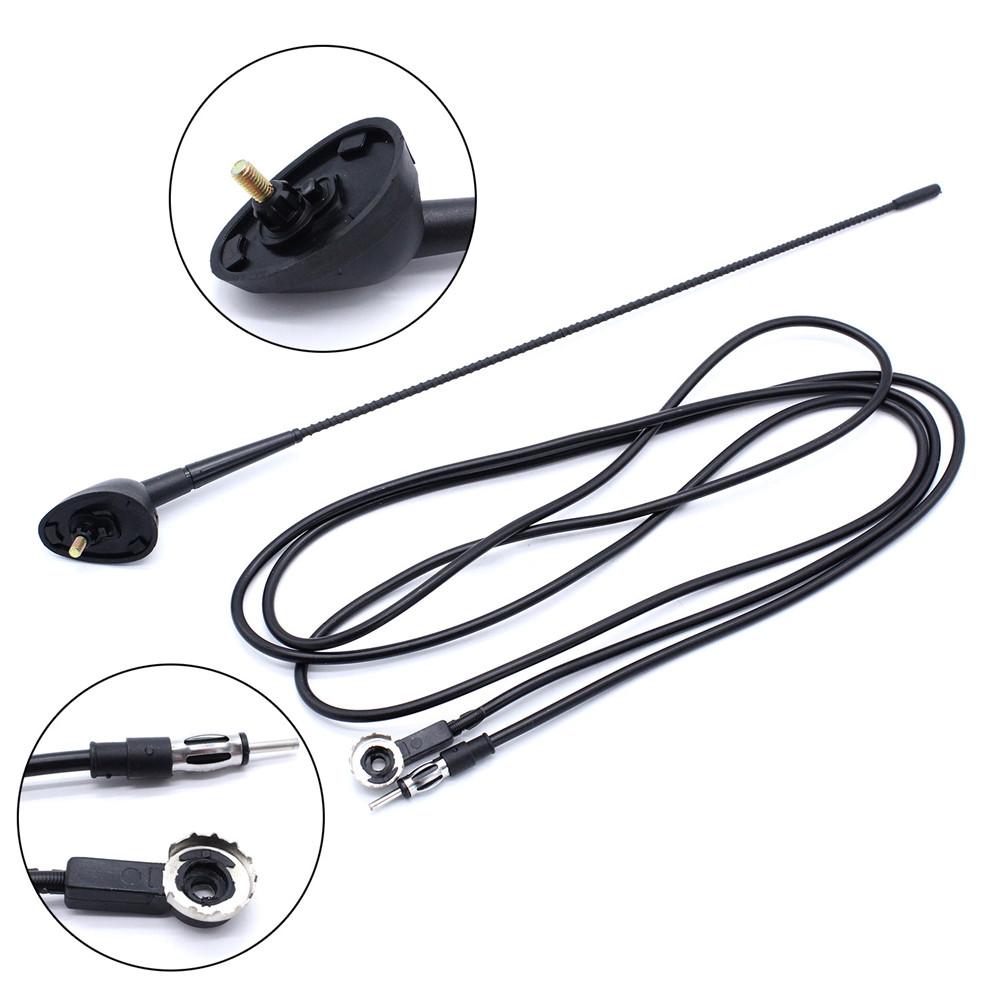 Aerial Base Roof Antenna & Adapter W/Base Cable For Fiat Doblo Punto Marea Ulysse Multipla Ducato Front Roof Mount Aerial Mast