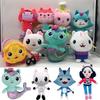Anime Gabby's Dollhouse Plush Toy Mercat Cartoon Stuffed Animals Smiling Cat Car Cat Hug Gaby Girl Plushie Dolls Christmas Gifts