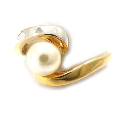 Gold Ivory 'Pearl Beauty' Ring
