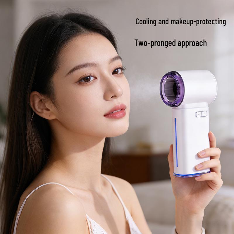 

Ultra-Quiet Bladeless Handheld Fan - High-Speed, Energy-Saving Turbine Fan 147*64*44 mm