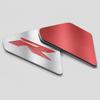 WOOGA Stainless Steel Frame Filler Side Cover Trim Type R Emblem For Honda CBR 650R CB650R 2019-2025 (Red)