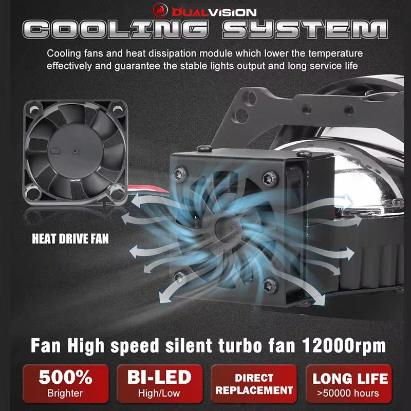 300W Bi LED Projector Lenses Headlight Car Lights 30000LM For Hella 3R G5 Lens High Low Beam Auto Lamp 3.0'' LED Laser Lens