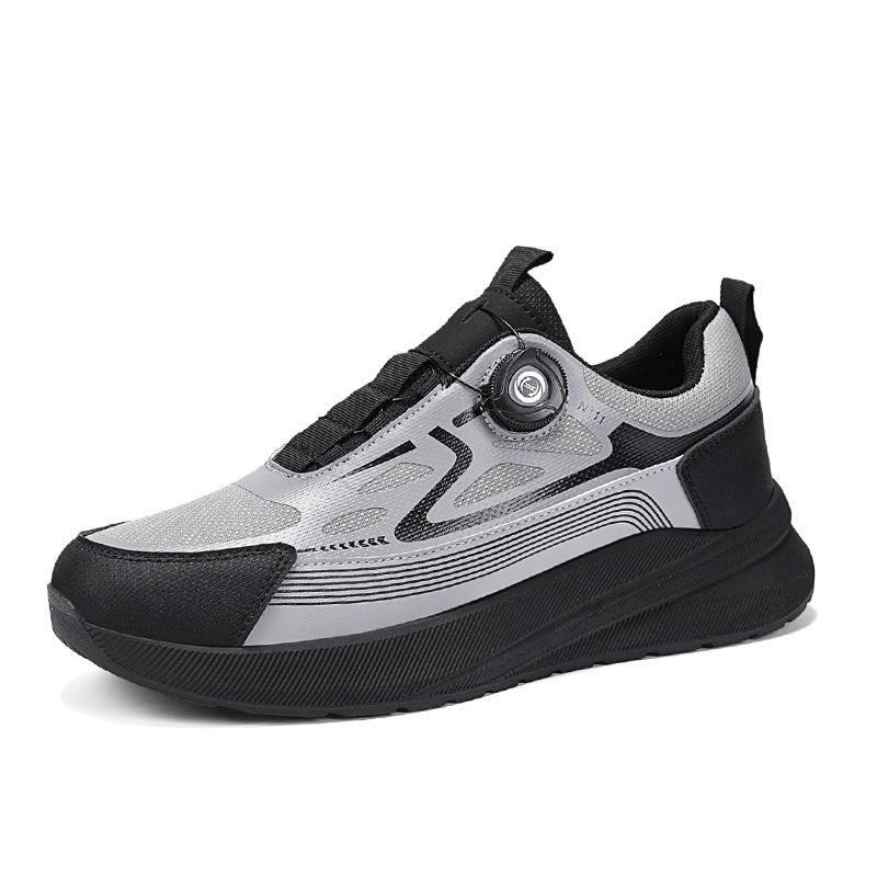 New Men's Shoes Fly-woven Breathable Mesh Men's Shoes Soft-soled Wear-resistant Sports Shoes Casual Outdoor Hiking Shoes Shoes