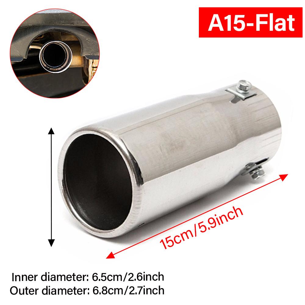 

Car Auto Muffler Steel Stainless Trim Tail Tube Vehicle Exhaust Pipe Tip Auto Replacement Parts Universal