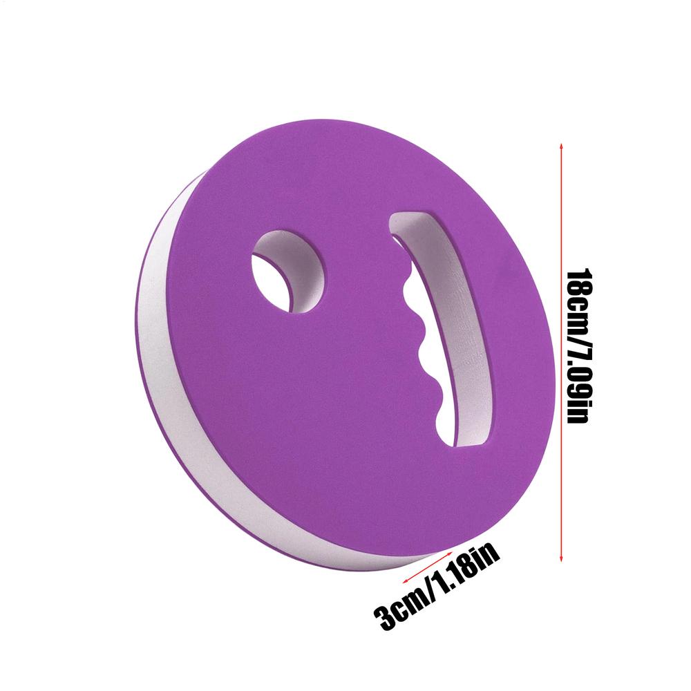 2Pcs Water Exercise Discs Swim Hand Disc Buoyancy Pool Exercise Swim Training Tool EVA Foam Aerobic Equipment Water Paddle Board фиолетовый