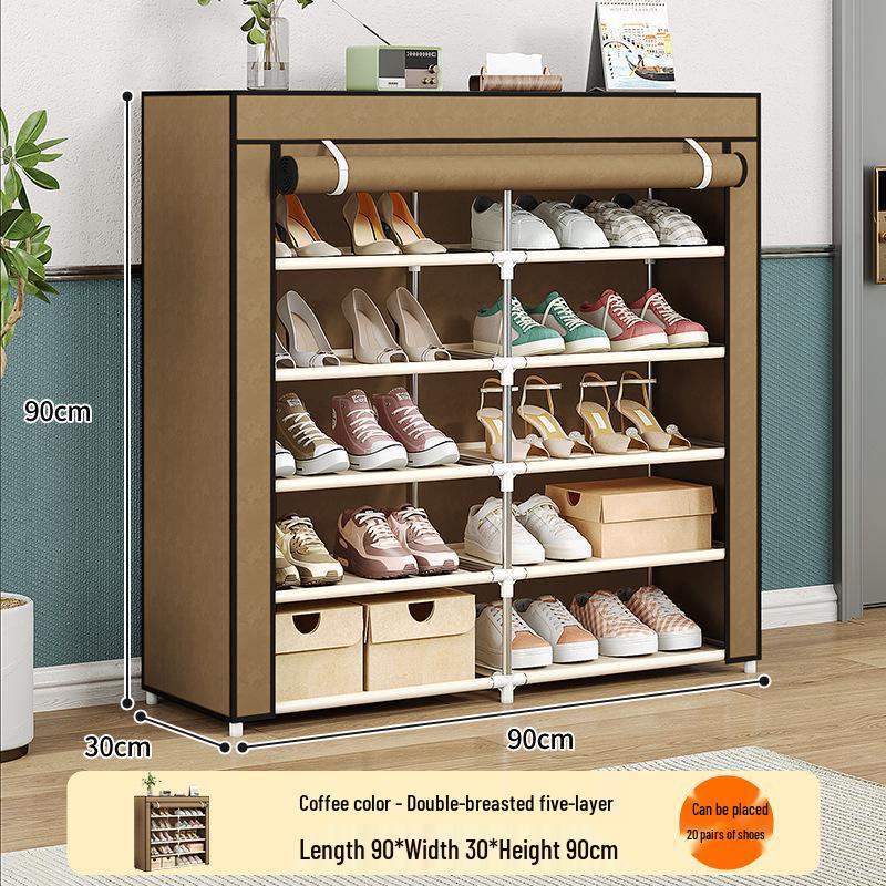 Multi-Layer Dustproof Shoe Cabinet with Large Storage Capacity for Home or Dormitory Use