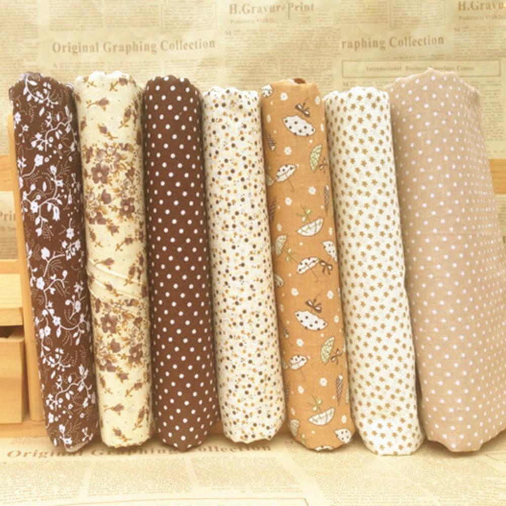 Dickes Baumwollstoffbündel 7-teiliges vorgeschnittenes Charm-Quiltset in Farben