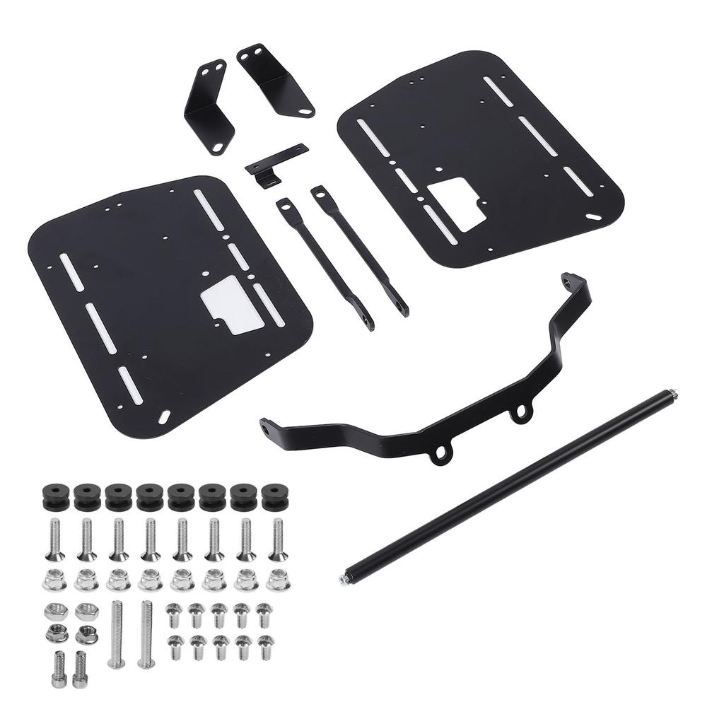 Motorcycle Side Case Bracket Kit Heavy Duty Carbon Steel Safe Support Motorcycle Side Saddlebag Rack