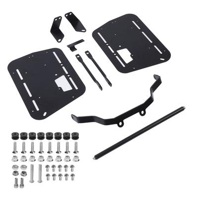 Motorcycle Side Case Bracket Kit Heavy Duty Carbon Steel Safe Support Motorcycle Side Saddlebag Rack