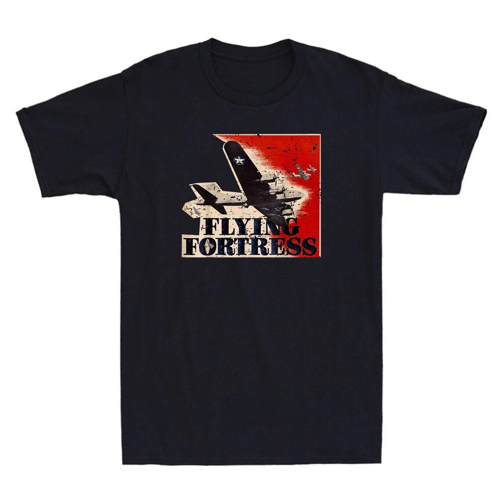 WWII B-17 USA B17 Flying Fortress Funny Fighter Plane Meme Vintage Men s T-Shirt S