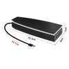 White Upper Cooling Fan Base Game Cooler Stand Bracket with RGB Atmosphere Colorful Lighting LED for PS5 Console with Dust Cover