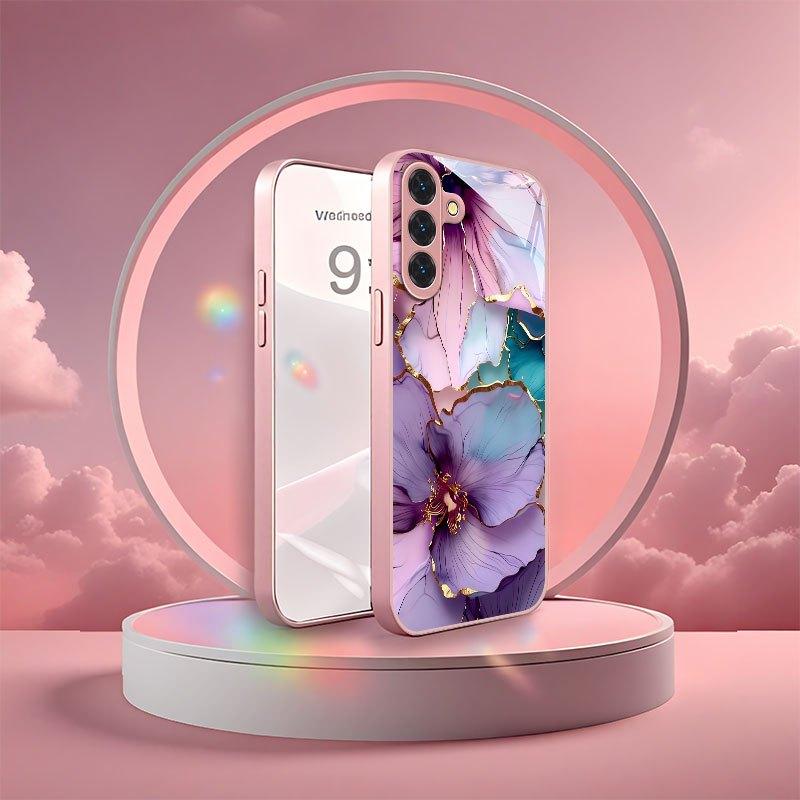 Pattern Female Hot-selling Exquisite Beautiful PhoneCase Glass PhoneCase for Samsung Galaxy S26 S25 S24 S23 S22 FE Ultra Plus