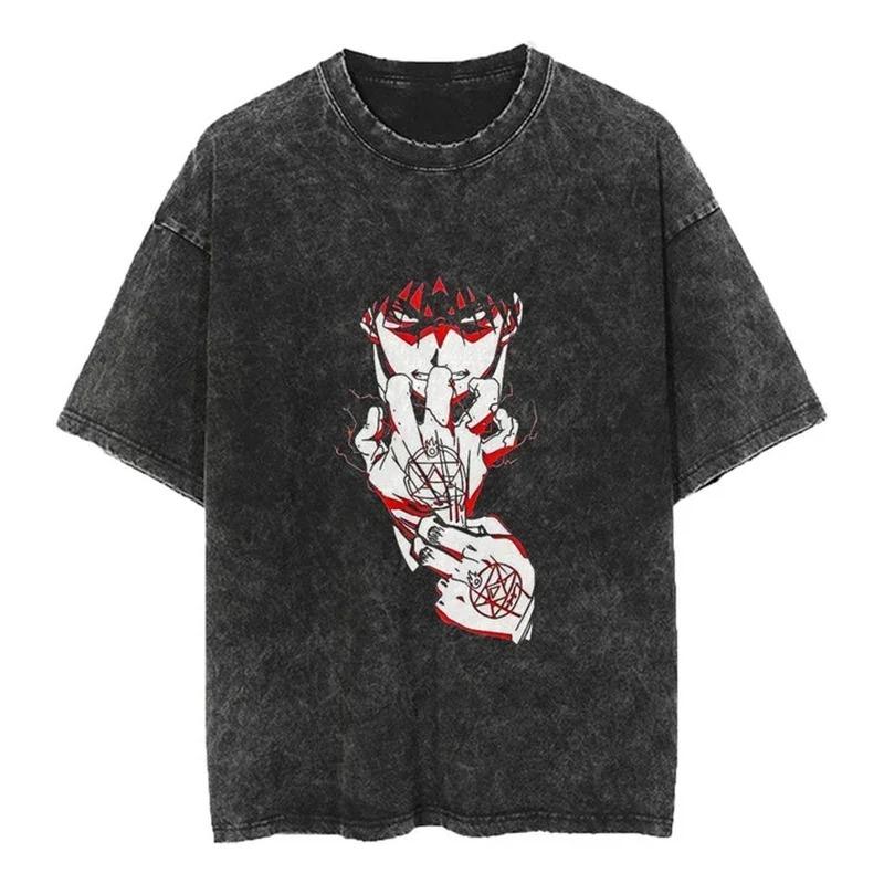 Hot Anime Demon Slayer Kamado Nezuko Print Tee Men Women Manga T-shirts Casual Loose T-shirt Harajuku Unisex Cotton T Shirt