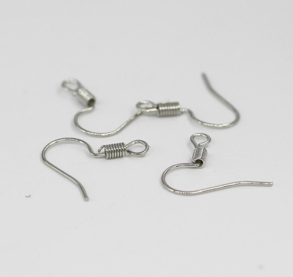 High-Quality DIY Iron Ear Hooks Without Beads - In Stock