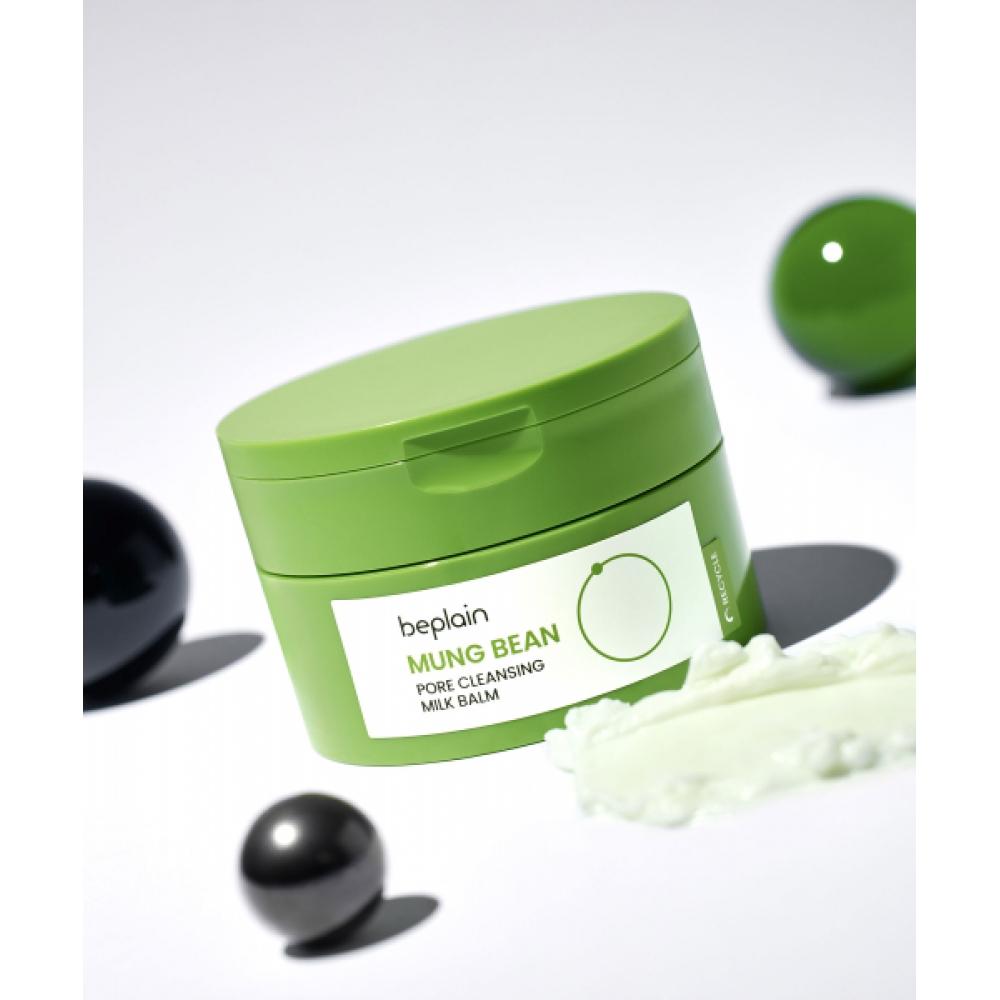 Beplain [2] Mung Bean Pore Cleansing Milk Balm 100ml  Gift  2 Doses Of Milk Balm+20ml Soothing Cream 