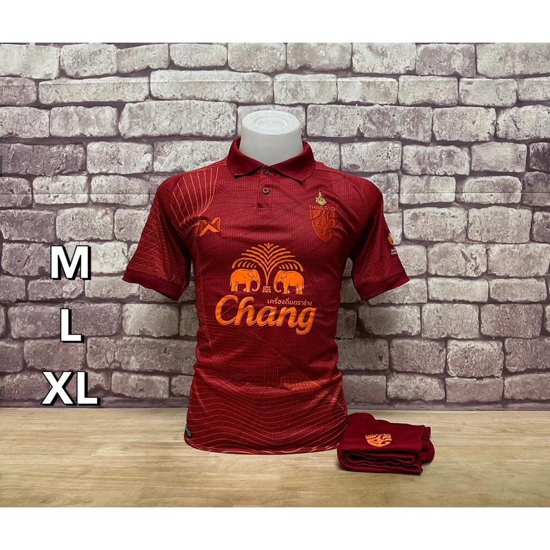 Thailand FOOTBALL SOCCER NATION TEAM JERSEY SHIRT HOME FAN Print Polo Unisex Men Women Quick Dry Short Sleeve Uniform Elephant Logo Sport