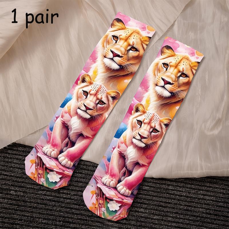 Funny Animal Socks Cat Dog Socks for Men Women Teens Christmas Gift Adult Women Men Teens Gag White Elephant Gifts