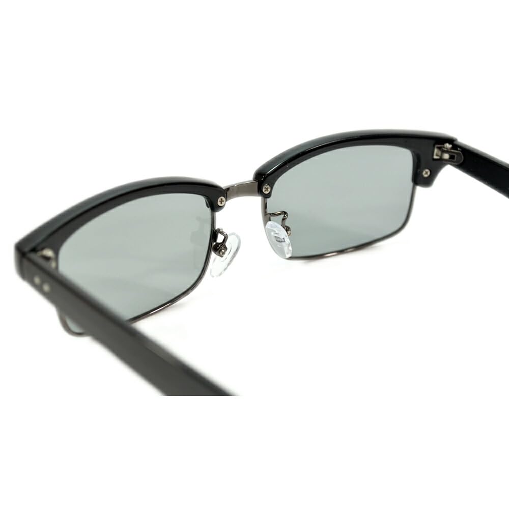Sunglasses for Men and UV Fashion Lenses [MERRY PLEASURE] Women, Protection, Glasses, Browline, Semi-Tinted
