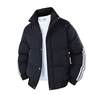 Abrigo grueso de algodón casual de invierno para hombre con cuello alto, chaqueta cálida tipo pan unisex