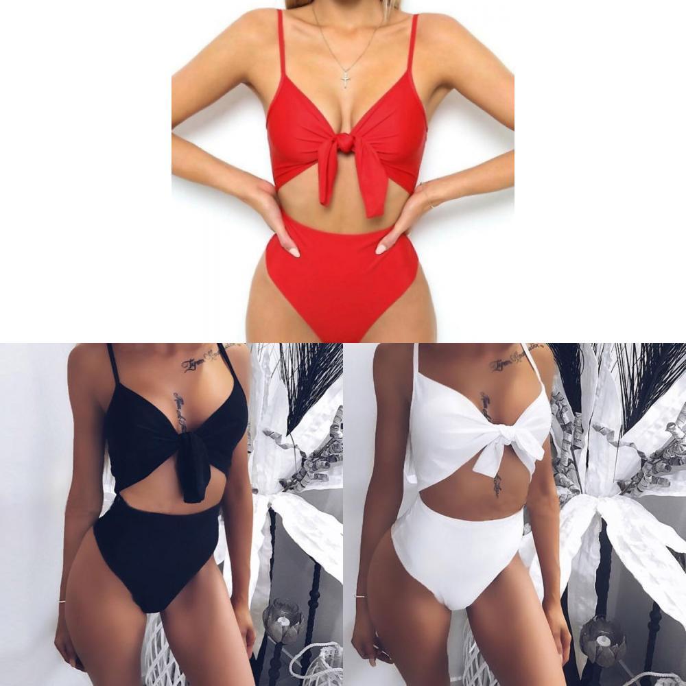 Elegant Women One Piece Bandage Bikini Push Up Monokini Swimsuit Bathing Suit Swimwear For Stylish Beach Days