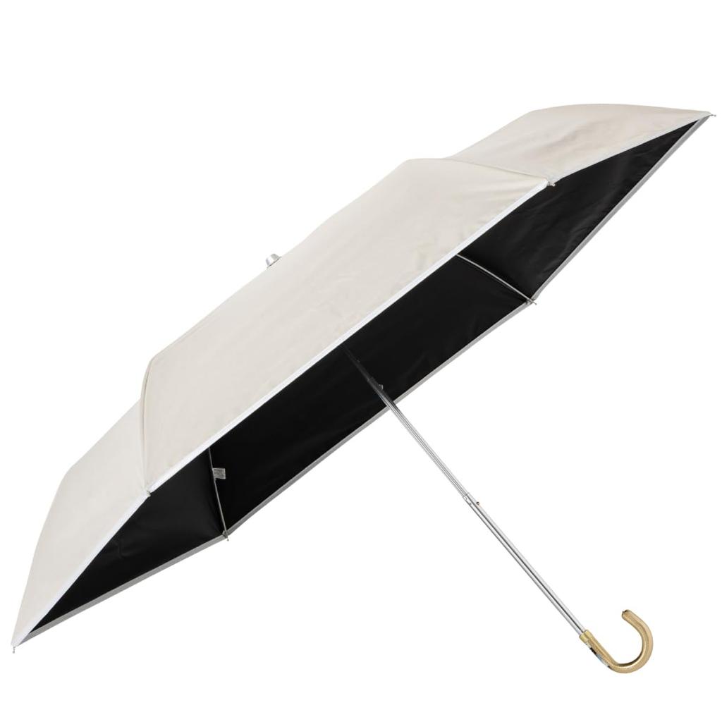 Folding Plain Rain Sun UV 10002760 Umbrella, Piping, Umbrella, Umbrella, All-Weather Umbrella, 99% Protection, Parasol, Women's, 55cm,