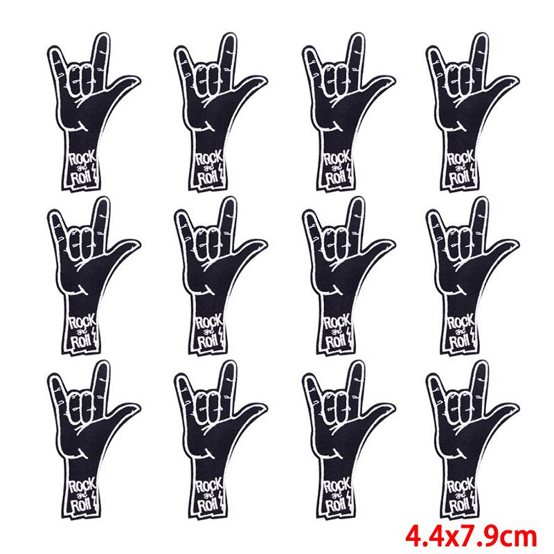 10 Pcs/lot Wholesale Embroidery Patch Iron On Patches For Clothing Patches On Clothes Jackets Decor Applique Sew Supplies