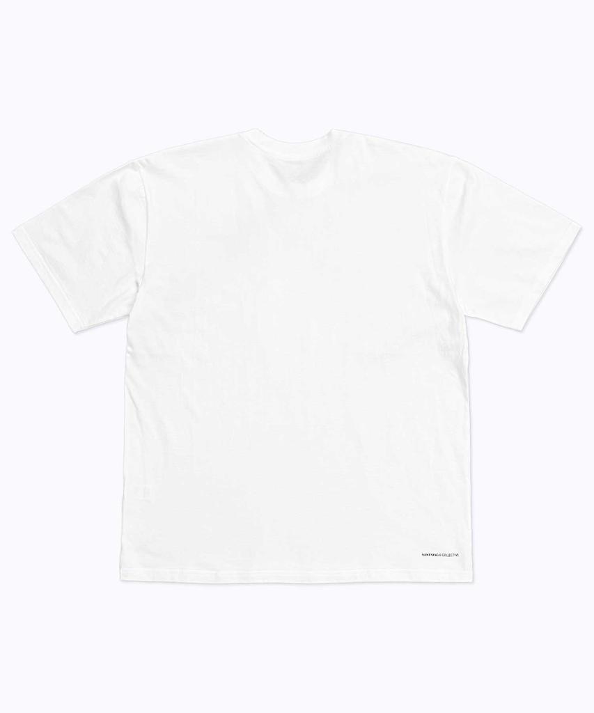 HANRYANG COLLECTIVE Hr Pink Back Icon Tee White