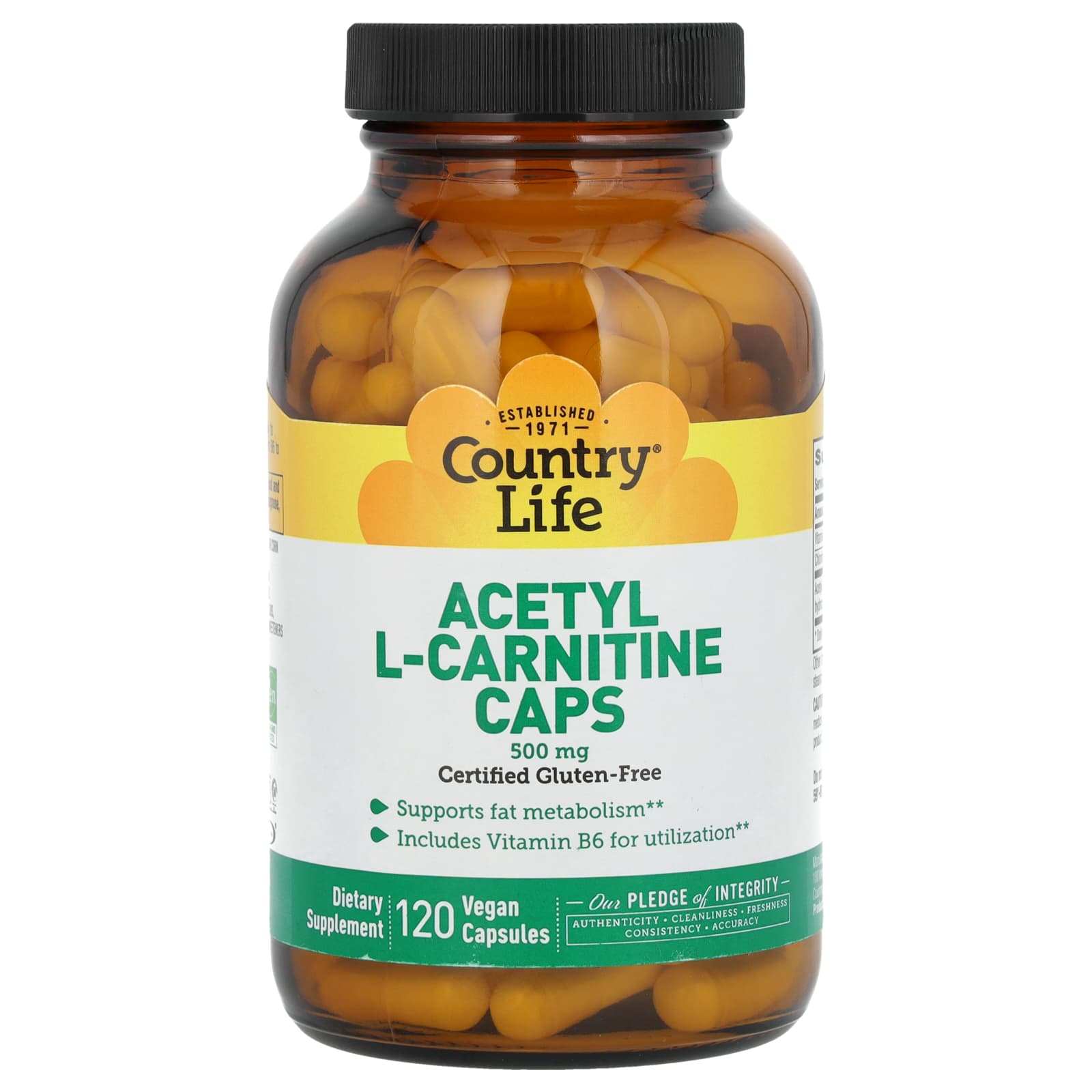 

Acetyl L-Carnitine Capsules, 500Mg, 120 Veggie Capsules