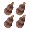 4Pcs Wooden Incense Holder for Sticks Gourd Shape Retro Solid Wood Decor Supplies