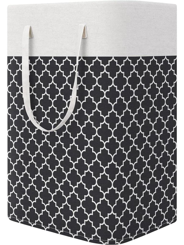 Foldable Striped Moisture-Proof Laundry and Toy Storage Basket