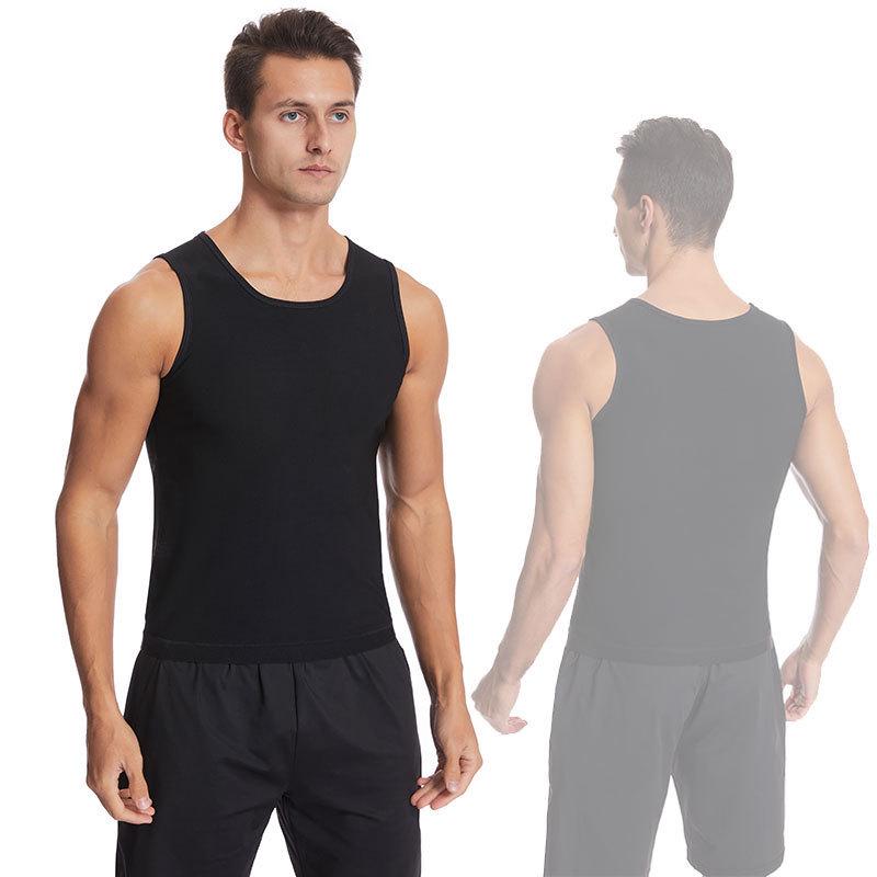 Men's Cross-Border Fitness Sweat-Inducing Vest for Outdoor Training and Abdomen Shaping