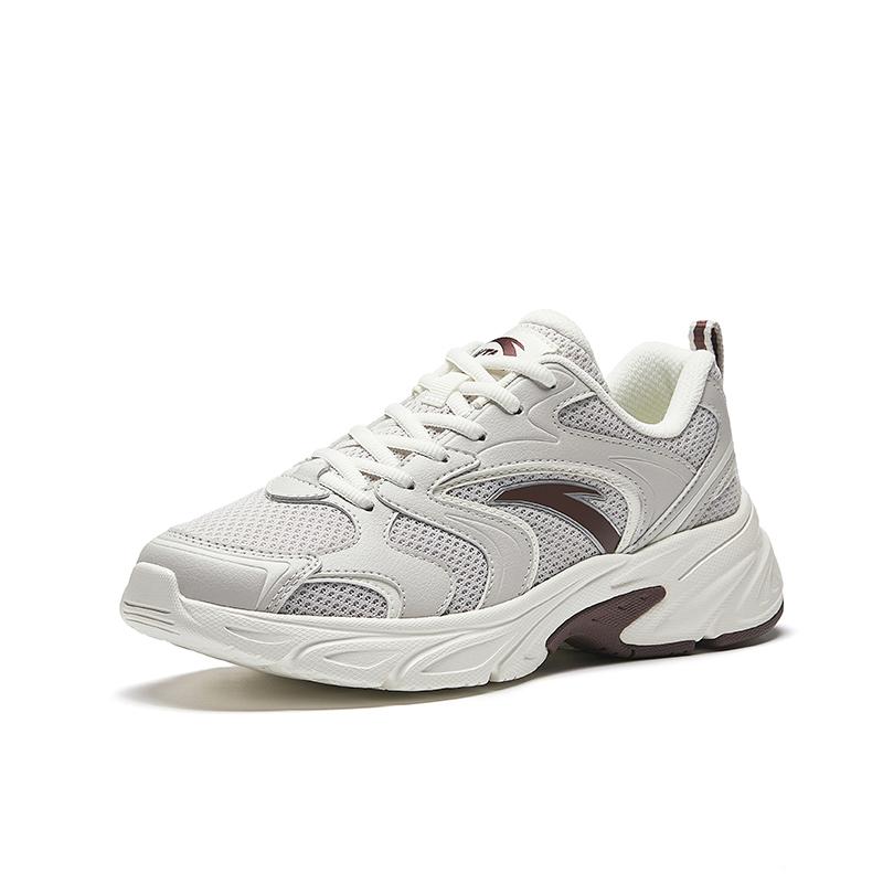 Anta Lifestyle Series OG800 Classic Versatile Non-Slip Breathable Low-Top Casual Shoes Women Casual Shoes Gray 922538821-2