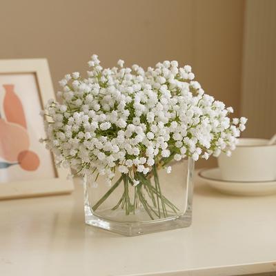 20cm Babys Breath Artificial Flowers White Fake Flowers DIY Floral Bouquets Decoration Office Party Wedding Home Decoration