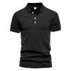 Summer Lapel Sports POLO Shirt Fashion Casual Men's Solid Color Short Sleeves