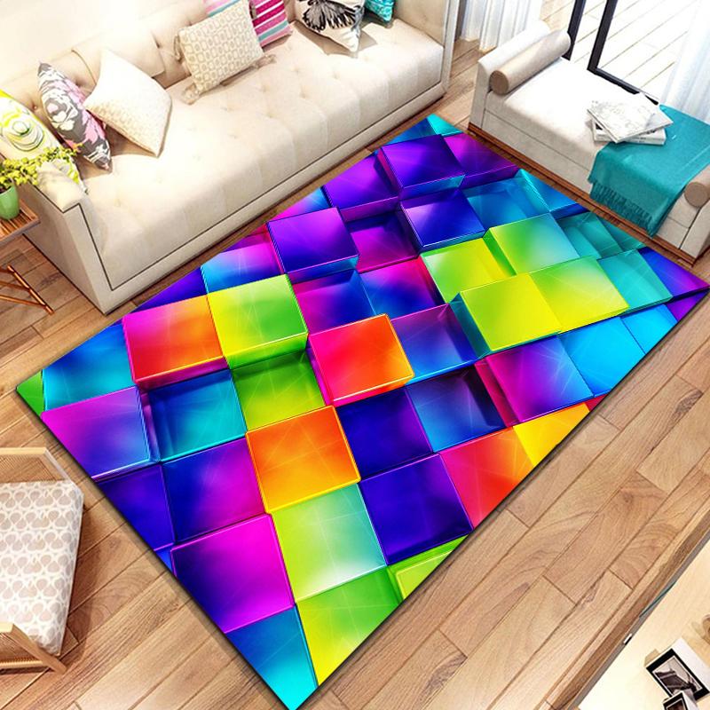 

15 Sizes 3d DropSum Colours Pattern Rug for Living Room Area Carpet Bathroom Mat Creative Doormat Bedroom Mat Home Decor 60x90(23x35in)
