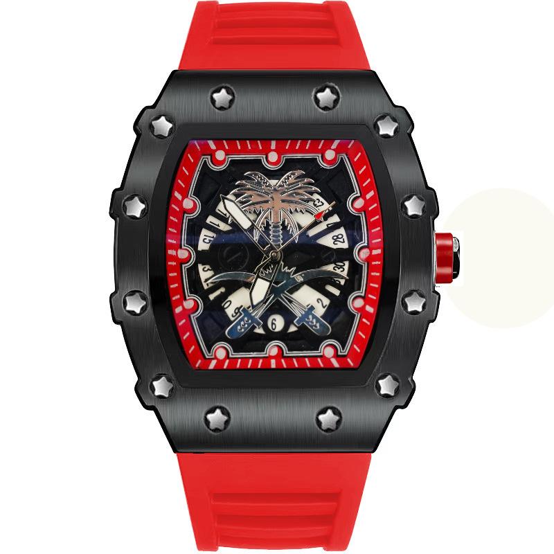 High Value Leisure Sports Automatic Quartz Luminous Waterproof Richard Men S Watch Coconut Tree Naked watch