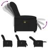 Massage Chair Black Fabric