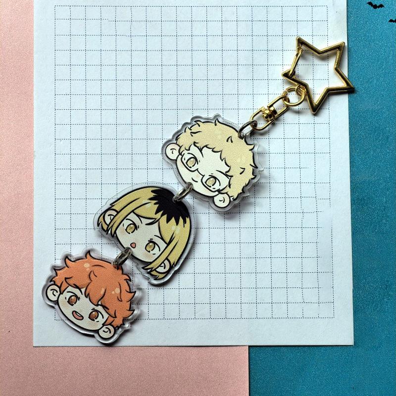 Anime Haikyu Cosplay Vtipná Dlouhá Klíčenka Přívěsek na Tašku Kolekce pro Fanoušky Rekvizity Vánoční Dárek
