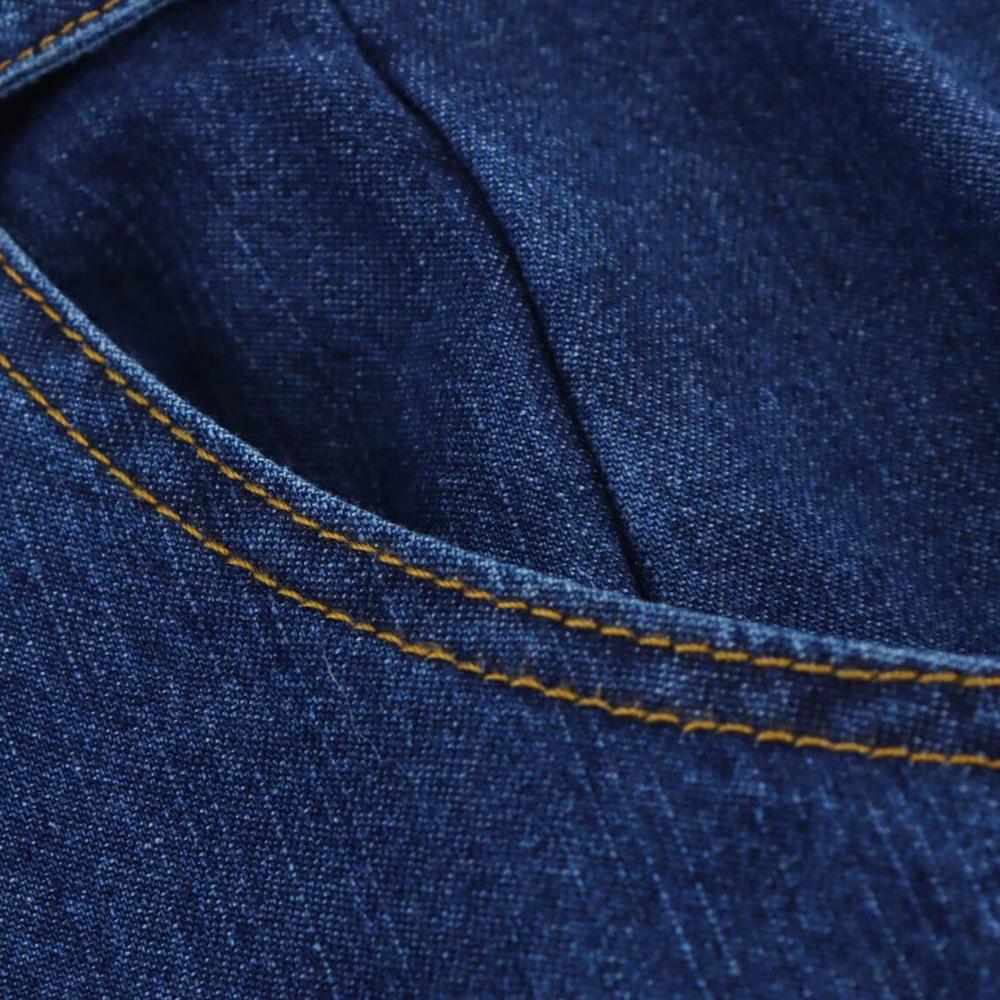Spring 2025 Women's Denim Set: Turn-Down Collar Shirt & Belted Wide-Leg Jeans
