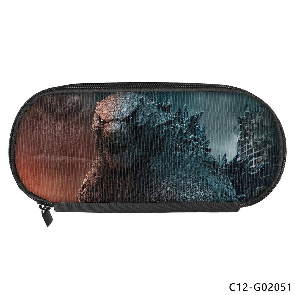 Godzilla Godzilla Poliestrowy piórnik dla dzieci Studentska torba na przybory szkolne z animacją Casualowa torba do przechowywania na ołówki