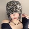2025 Retro American Style Leopard Print Beret Hat for Women - Summer Thin Fashionable Designer Duckbill Cap