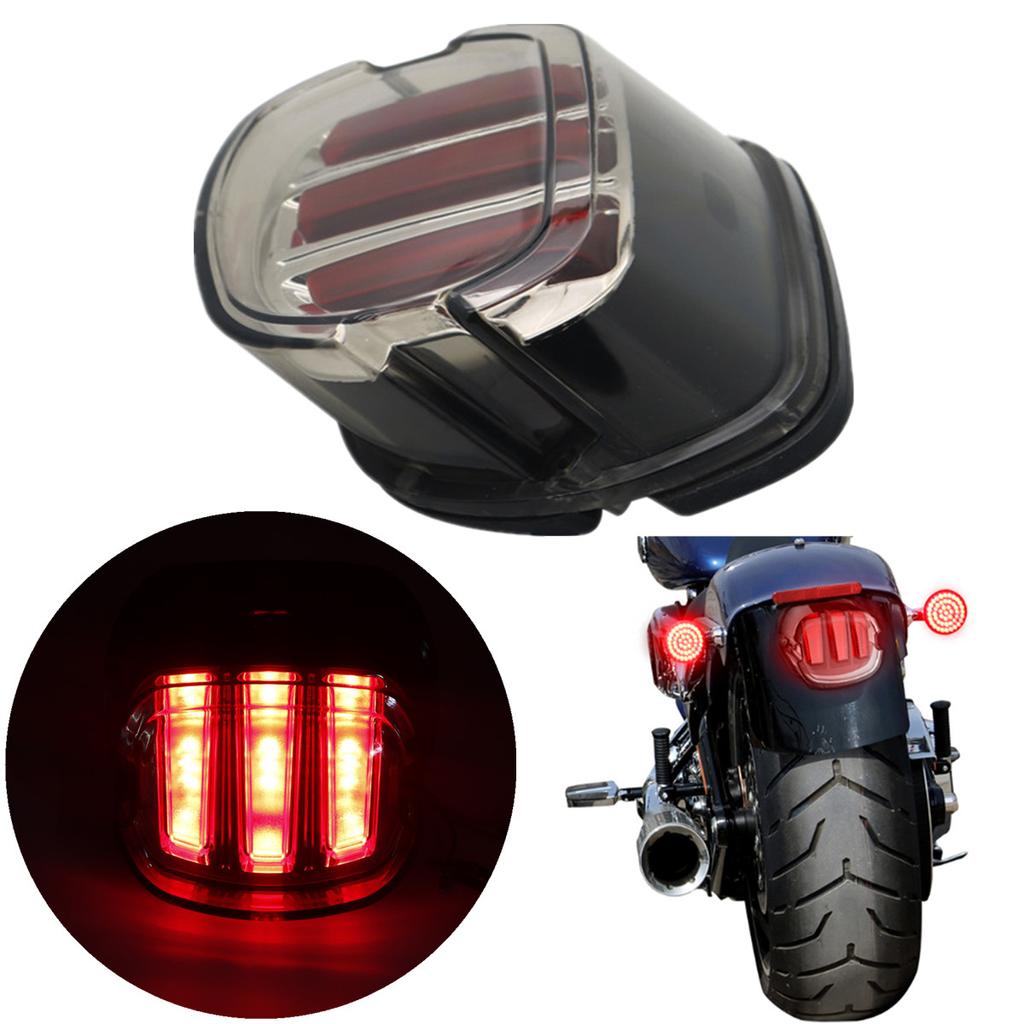 Motorcycle Eagle Claw LED Light Smoke Tail Light 12V License Plate Rear Lamp For Dyna Super Wide Glide Low Rider Fat Bob