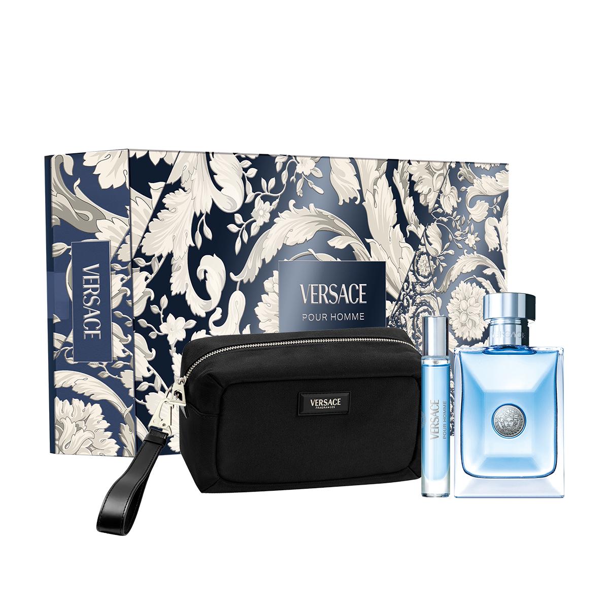 VERSACE Men s Perfume Box Eau De Toilette 100ml Perfume+10ml Perfume+Makeup Bag Homonymous Men s Box