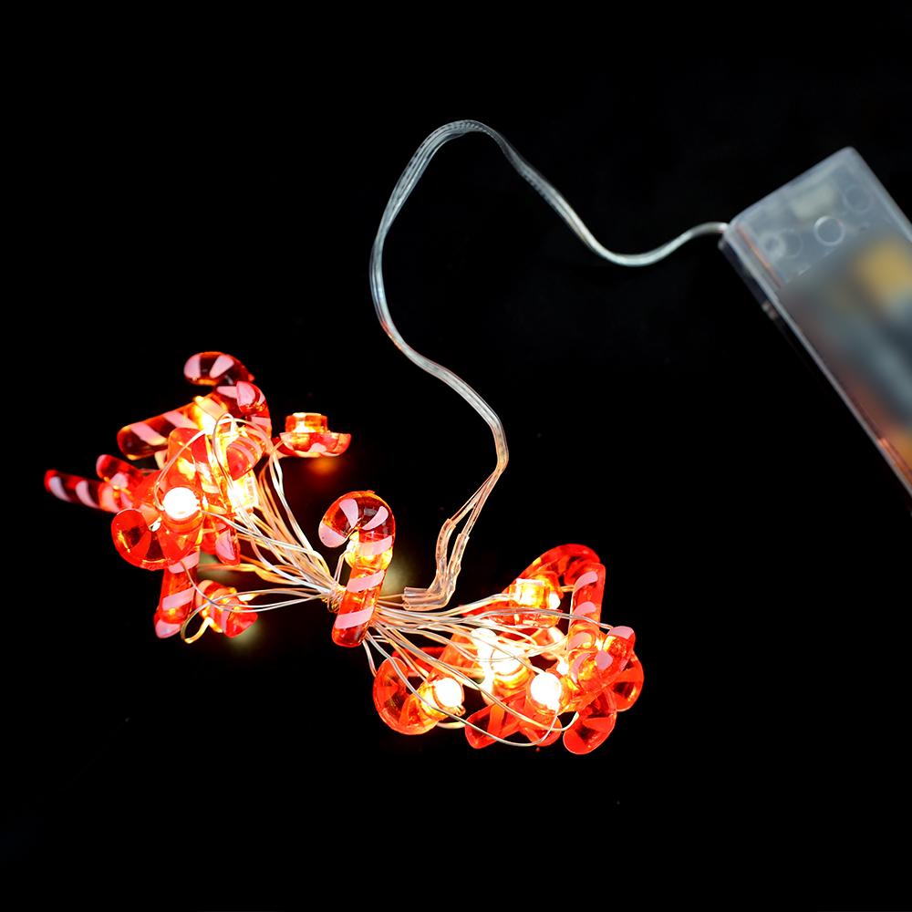 

Гирлянда рождественских огней в виде леденцов