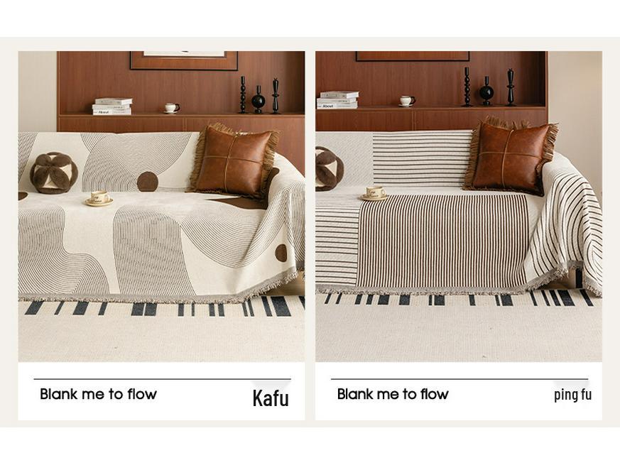 Luxurious Non-Slip Summer Chenille Sofa Cover - Dust-Resistant Full Wrap Pad