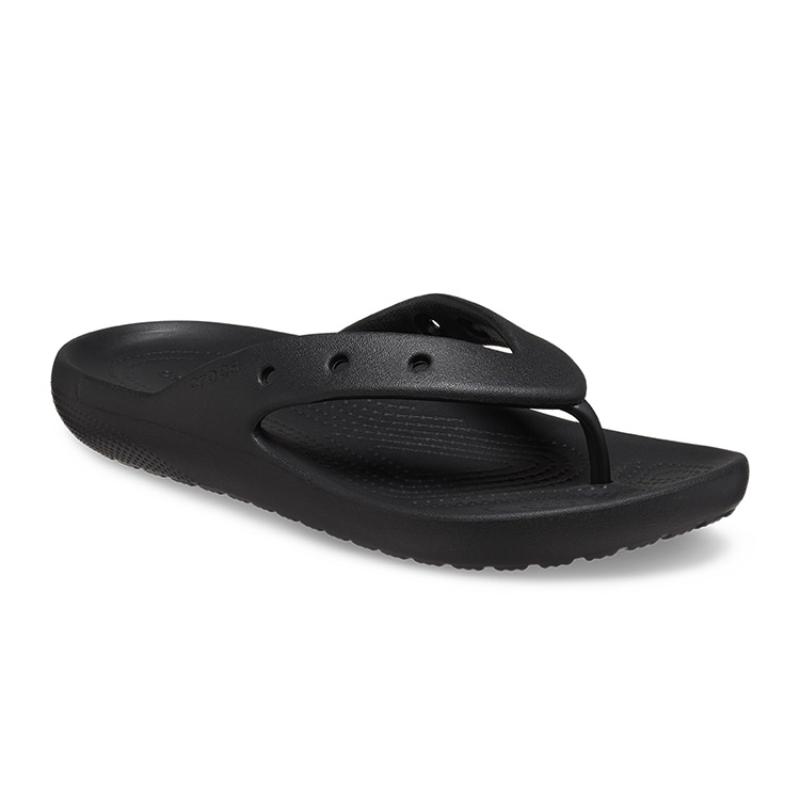 Crocs EVA Casual Clip Toe Flip Flops Unisex Black